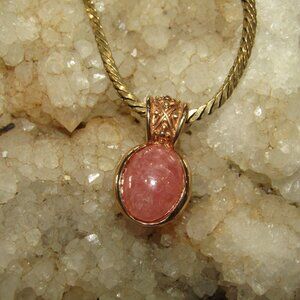 Vintage Prime Art & Jewel Rhodochrosite Necklace